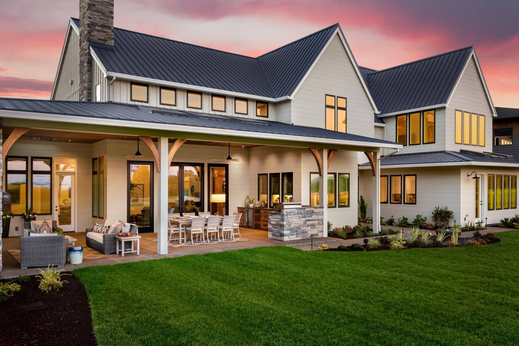 Stock image - Ranch style home.