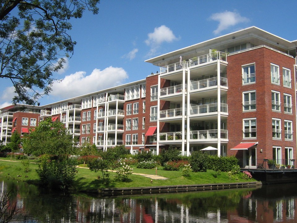 Stock image - Three Story Brink Colonial.
