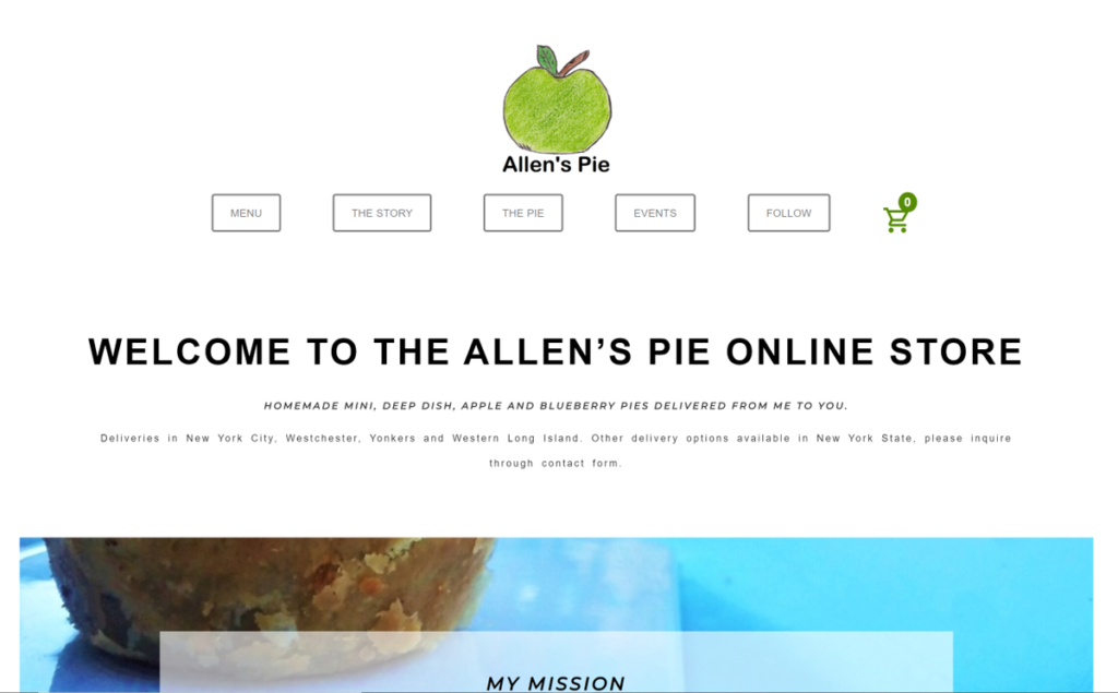 Allen's Pie - UX Visual